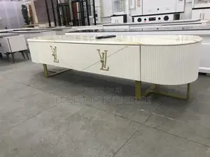 Quality Modern Tv Console With Golden Legs