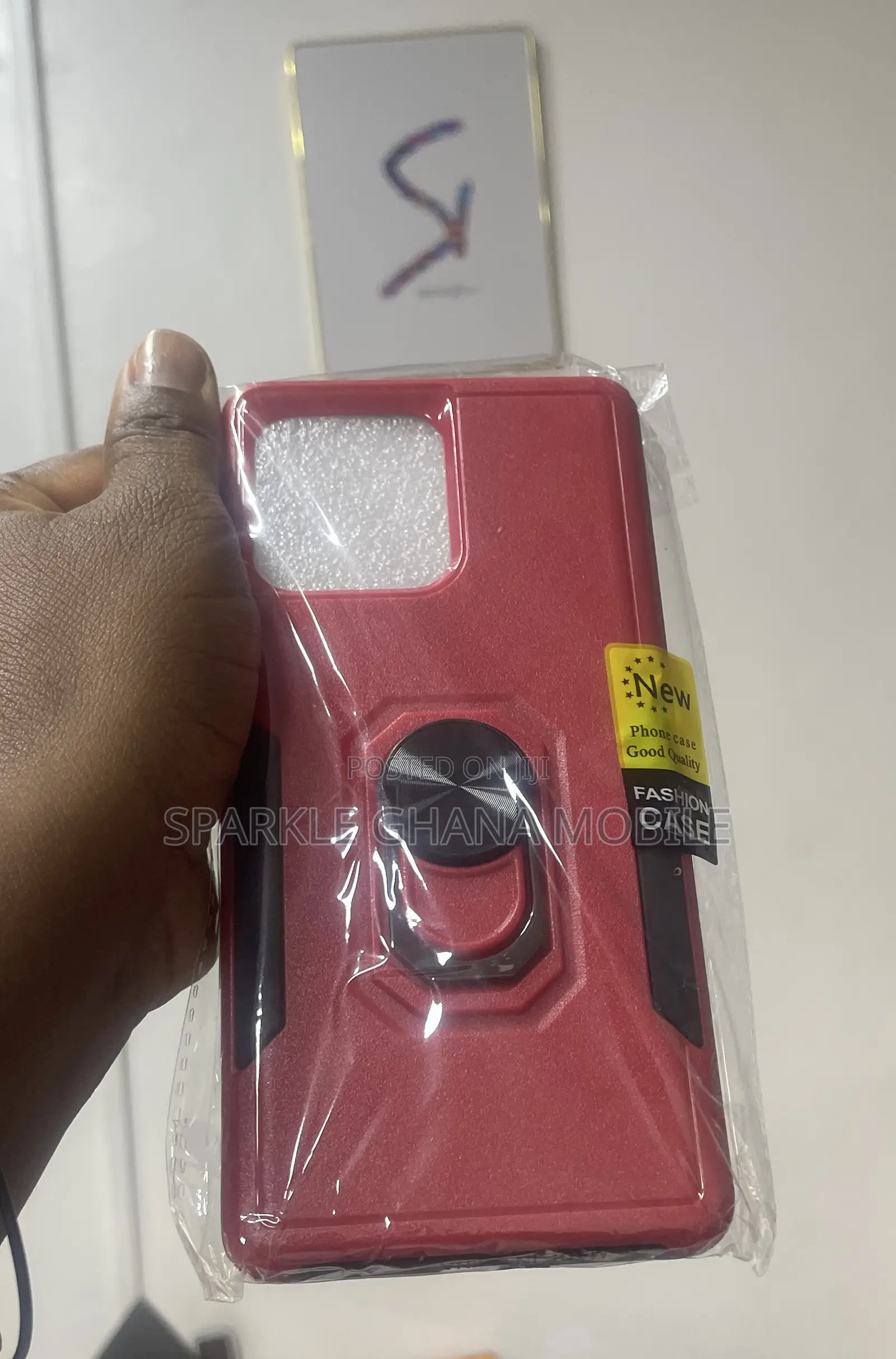 Moto Edge+ 2023 Protective Phone Case (Red Black)