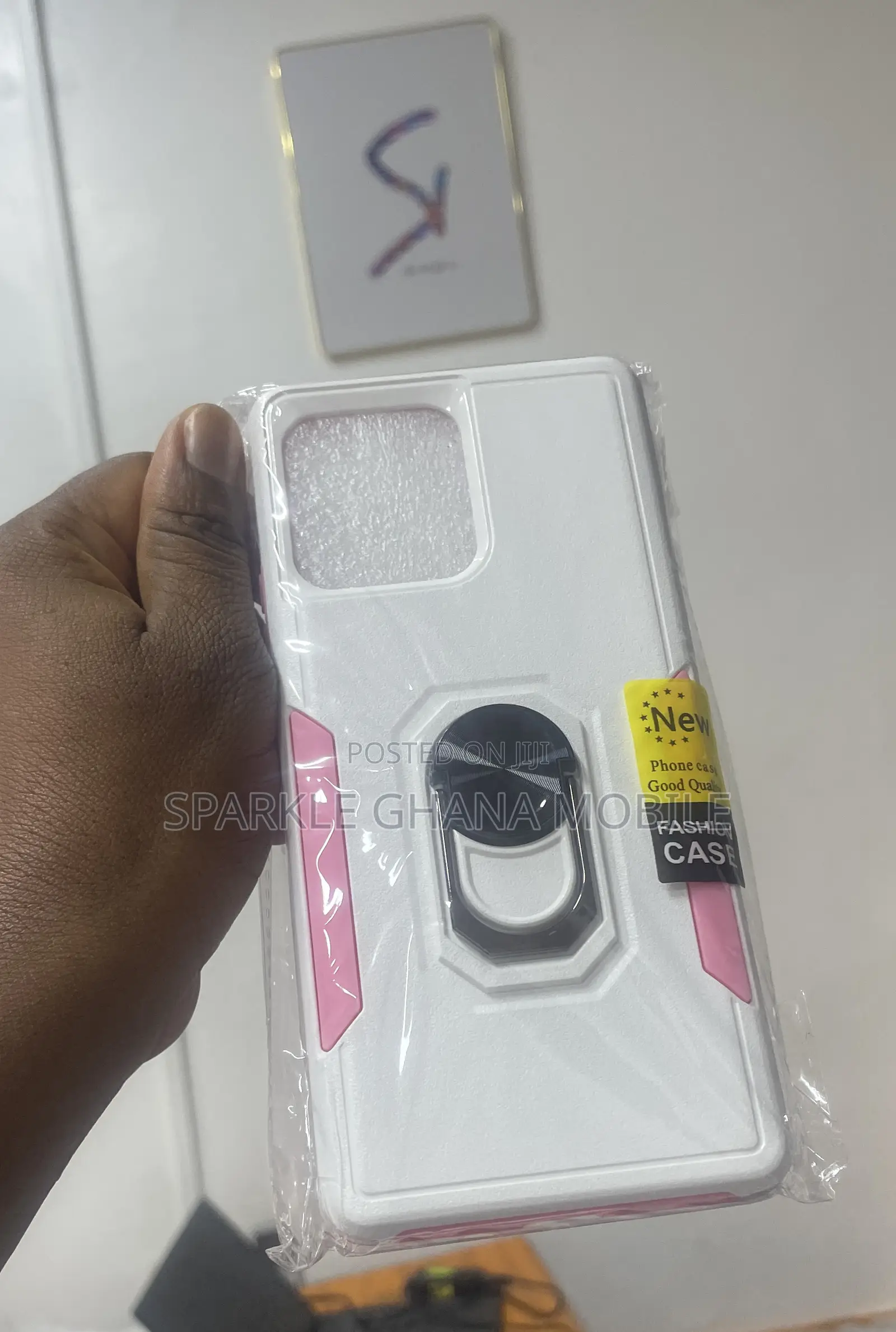 Moto Edge+ 2023 Protective Phone Case (White and Pink)