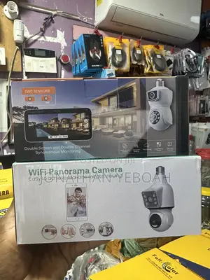 Wifi Bulb Double Lens Cctv Camera