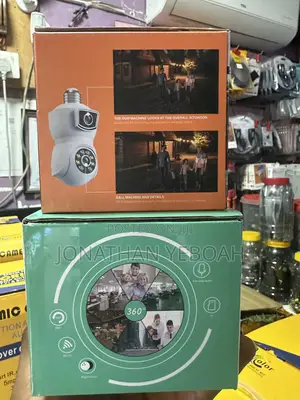 Wifi Bulb Double Lens Cctv Camera