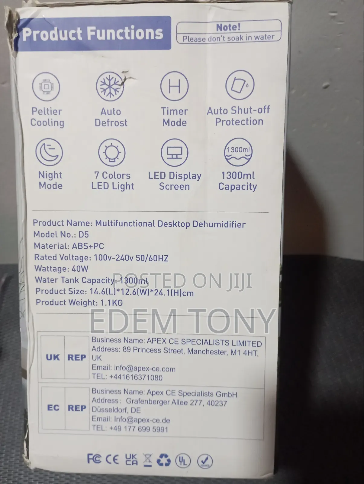 Multifunctional Dehumidifier.