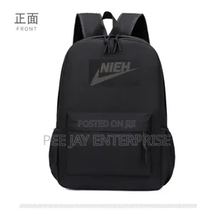 Black Canvas Backpack