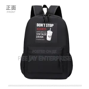 Black Canvas Backpack