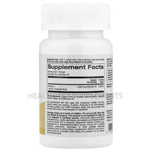 California, Simplyone, Vitamin D3, 1,250 Mcg (50,000 Iu), 50 Softgels
