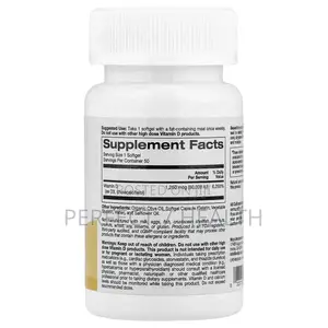 California, Simplyone, Vitamin D3, 1,250 MCG (50,000 Iu), 50 Softgels