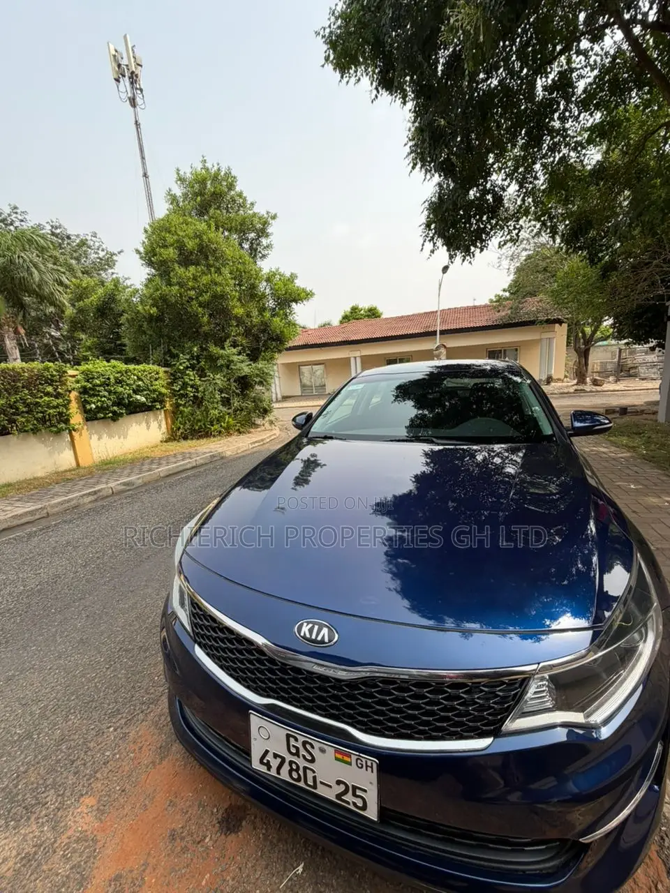 Blue Kia Optima for Rent