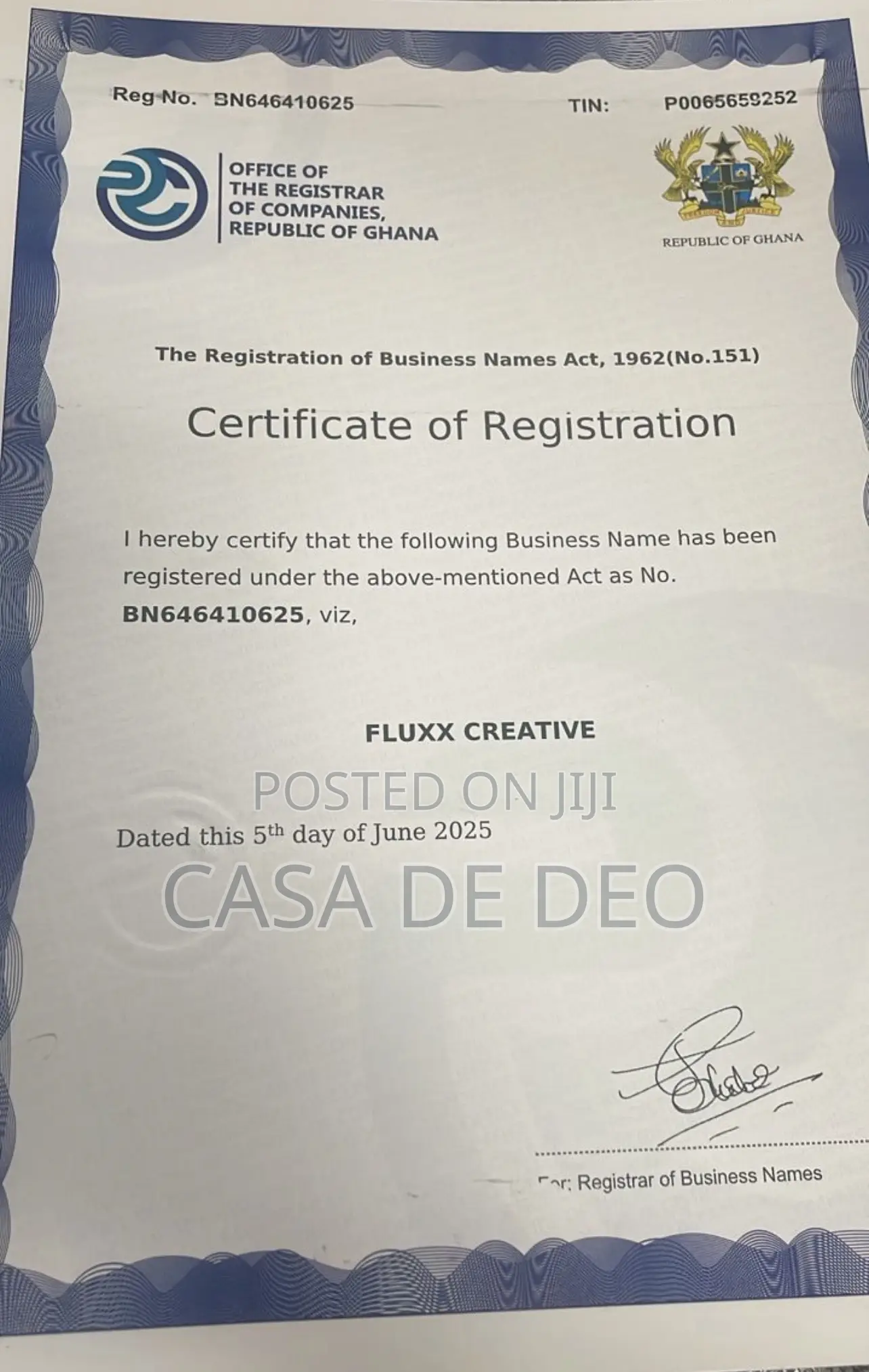 Passport Business Legal Registration Services