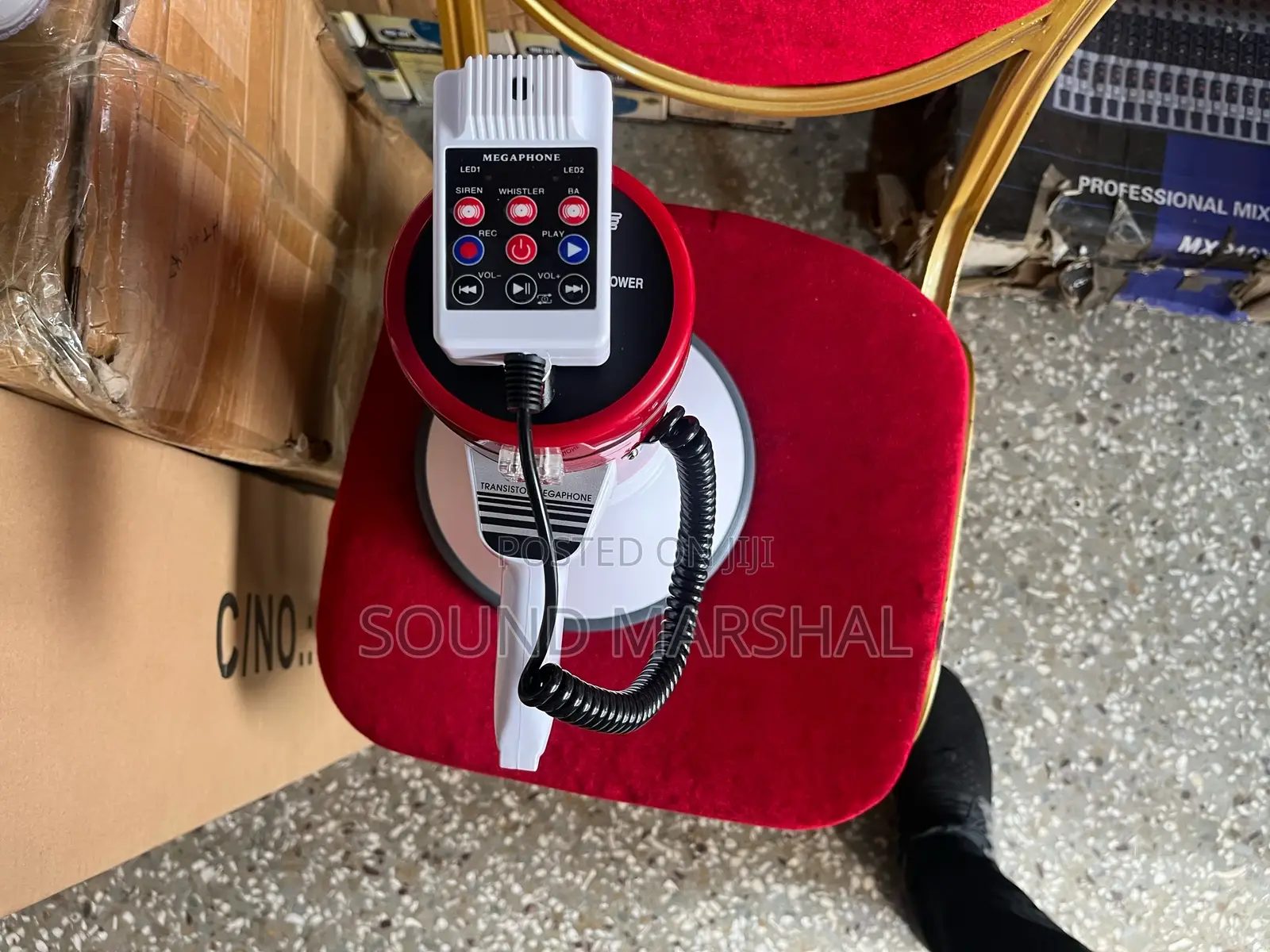 Rechargeable Megaphone With Detachable Microphone