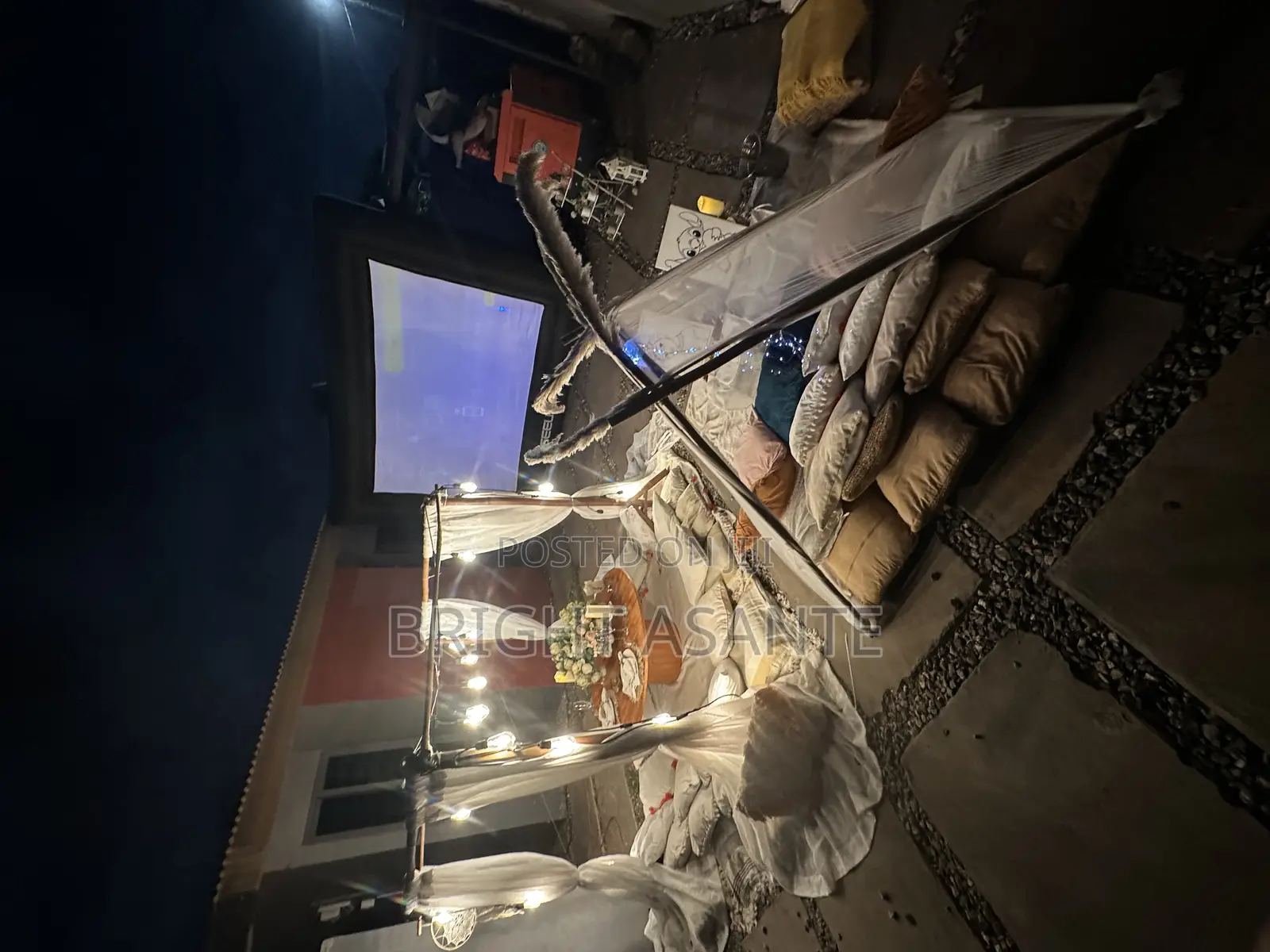 Gaint Projector Screen 4 Rent. 13 Ft Wid With Air Inflator Speaker