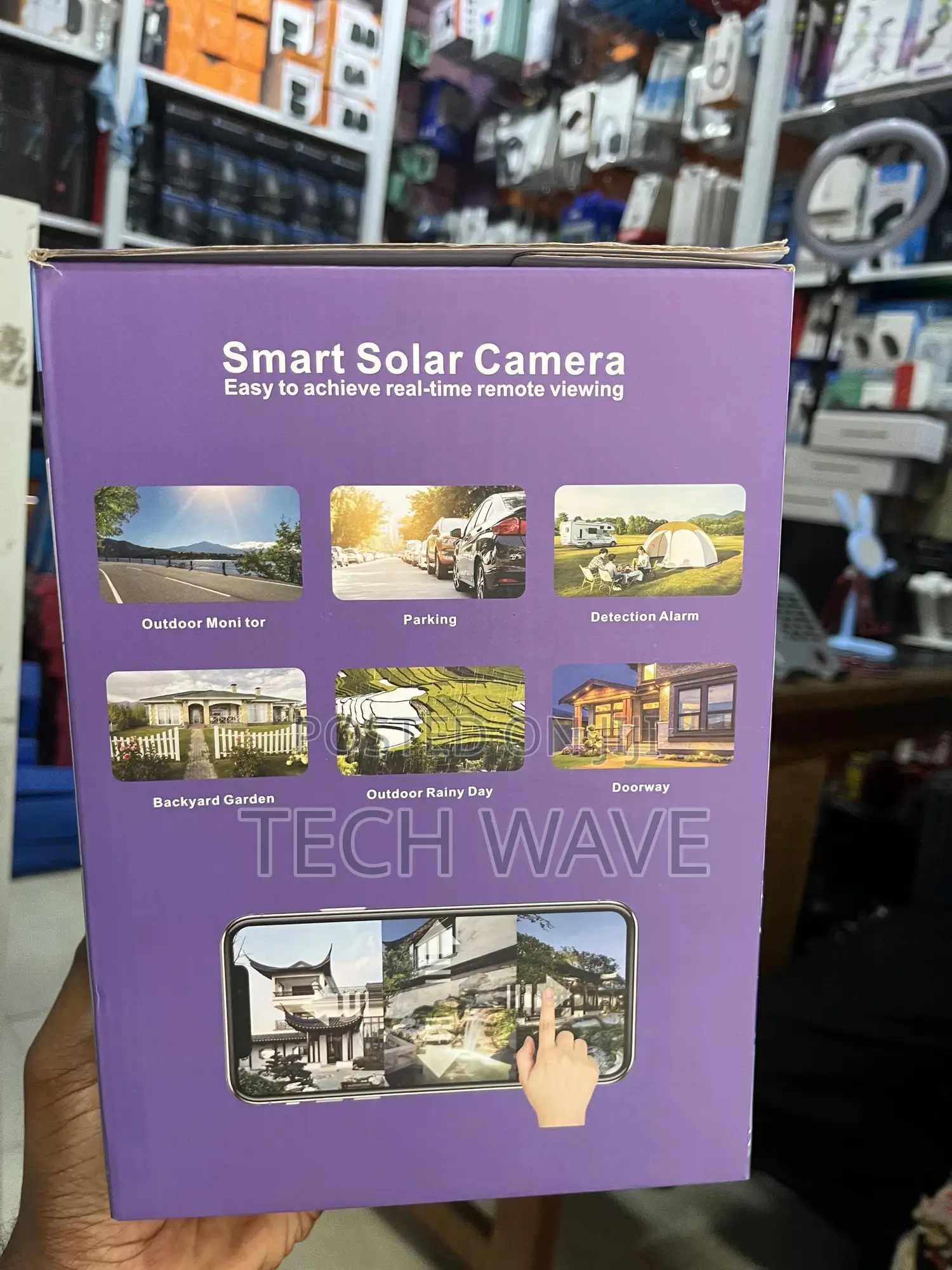 Ptz Solar 3 Lens Cctv Camera Takes Sim