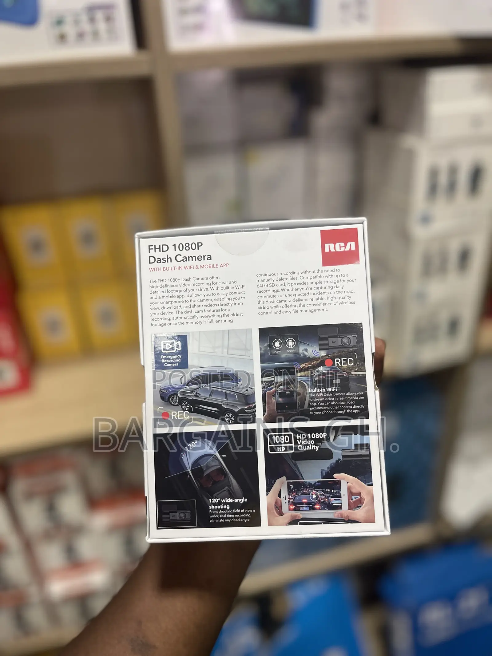Rca FHD 1080p Dash Camera (Wi-Fi Enabled)