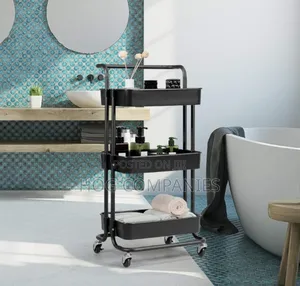 3-Tier Utility Cart, Storage Rolling Cart