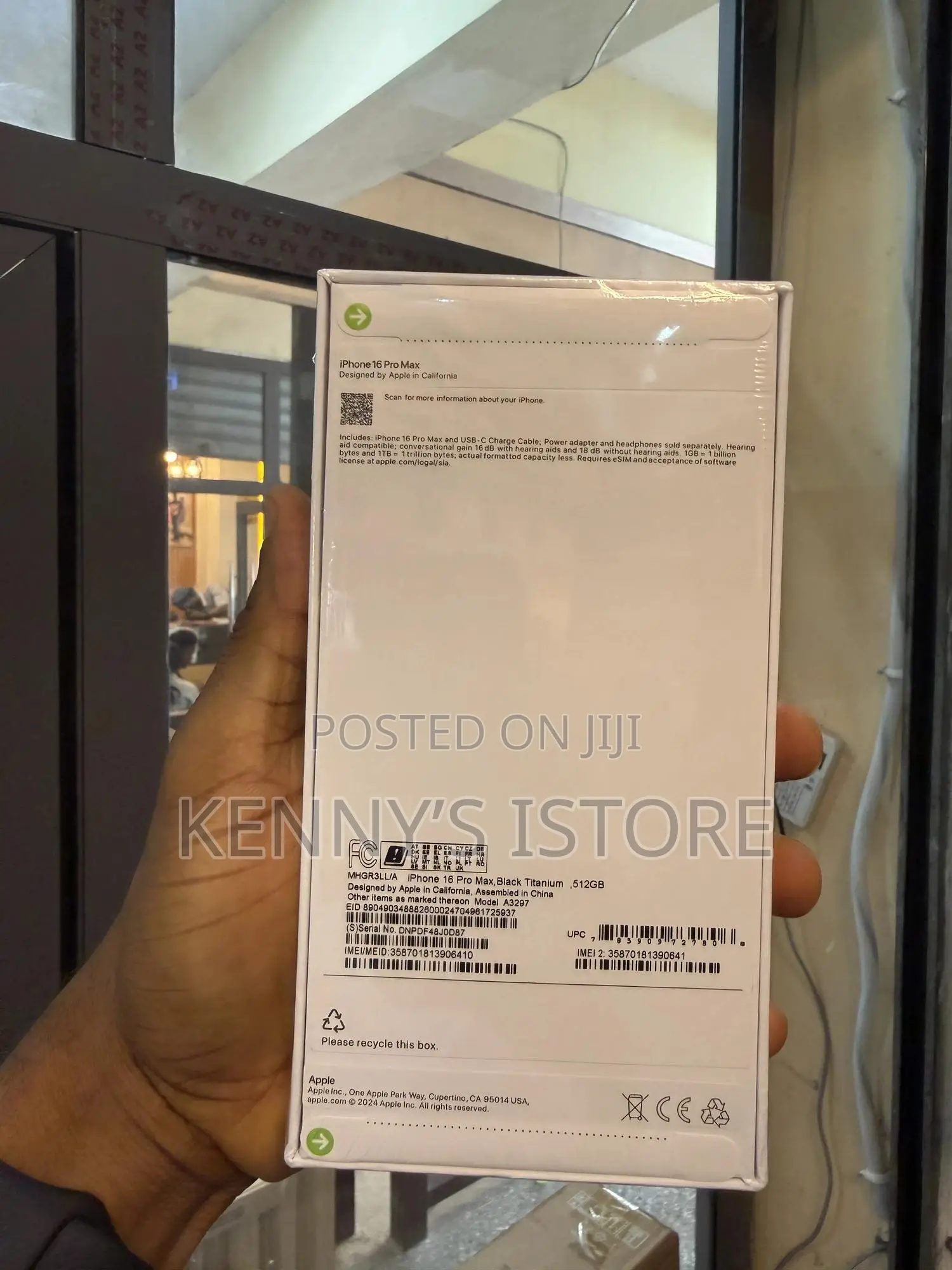 New Apple iPhone 16 Pro Max 512 GB Black