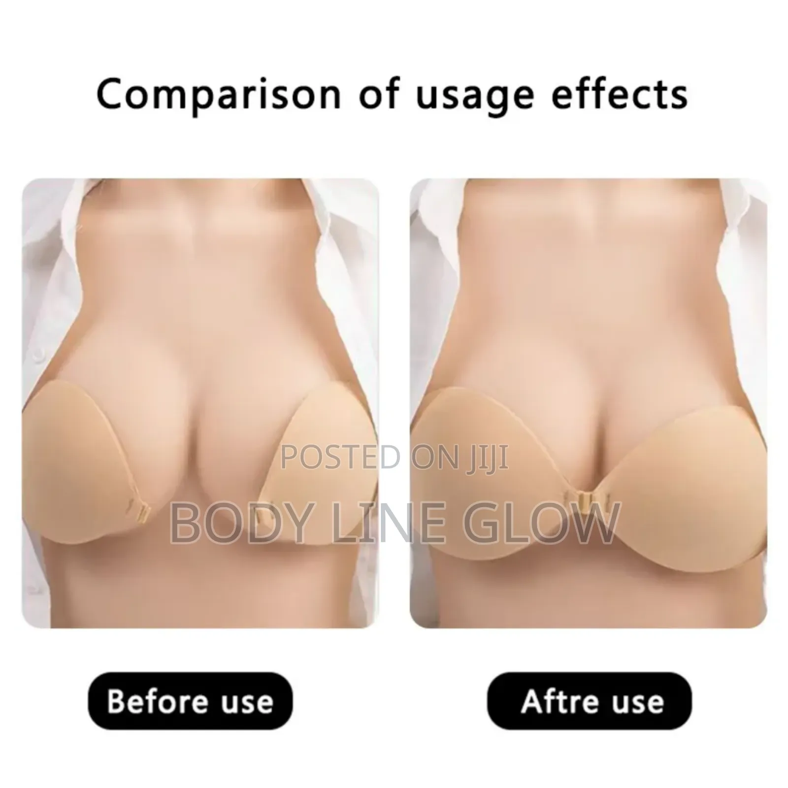 Reusable Strapless Silicone Round Cup Bra