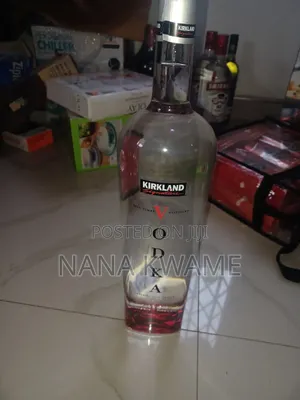 ￼ ￼ The Image Shows A Bottle Of Kirkland Signature French Vodka.