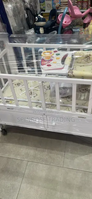 Baby White Cot