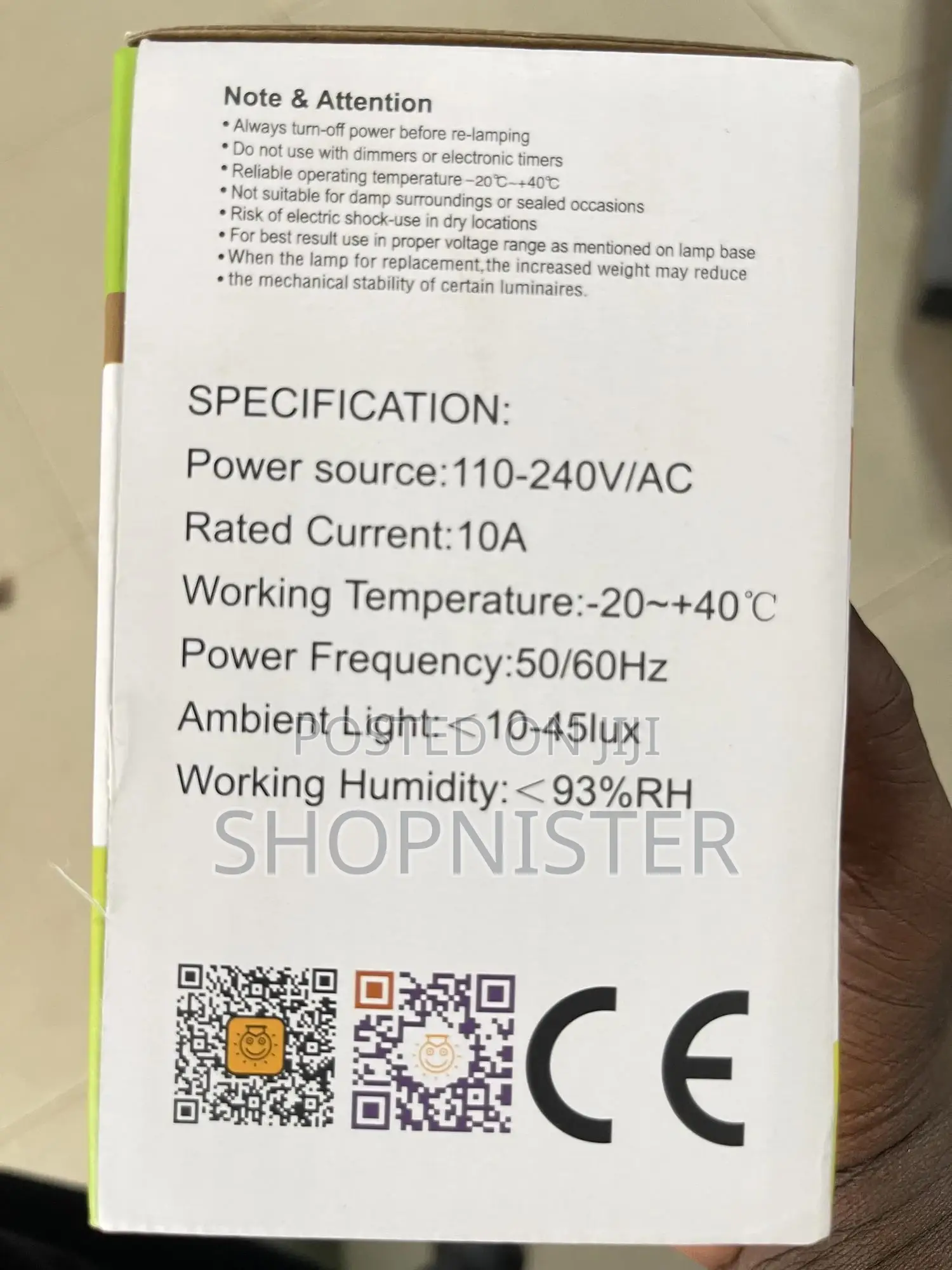 Photo Cell Control Sensor