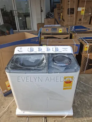 Nasco 11kg Washing Machine Semi Automatic Black Twin Top With Spin