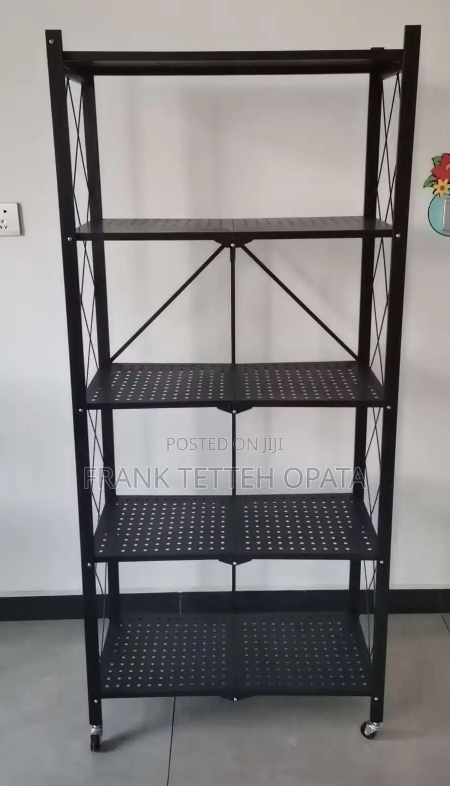 5 Tier Foldable Kitchen Rack Metal