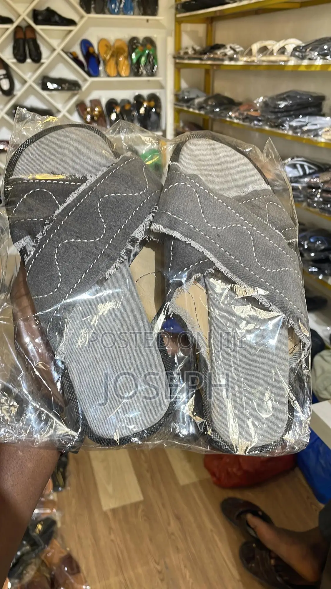 Men Cross Slippers