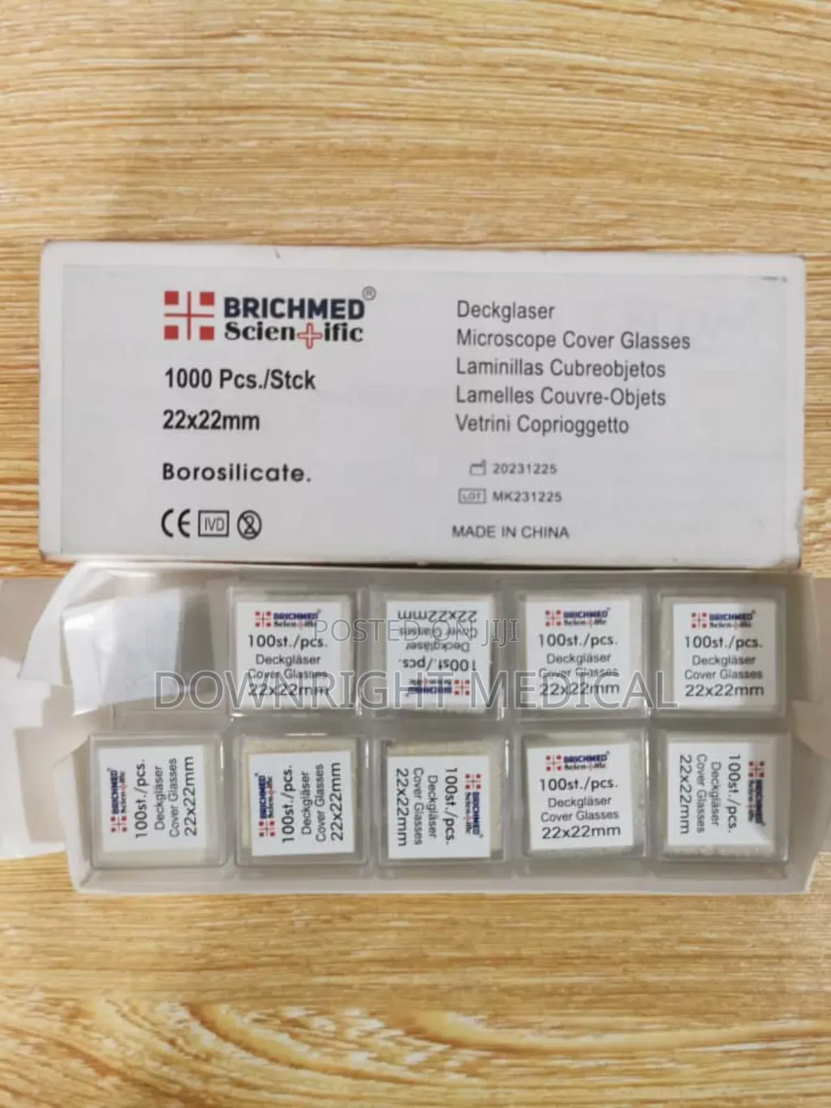 Microscope Cover Slips / Glass (22x22mm)