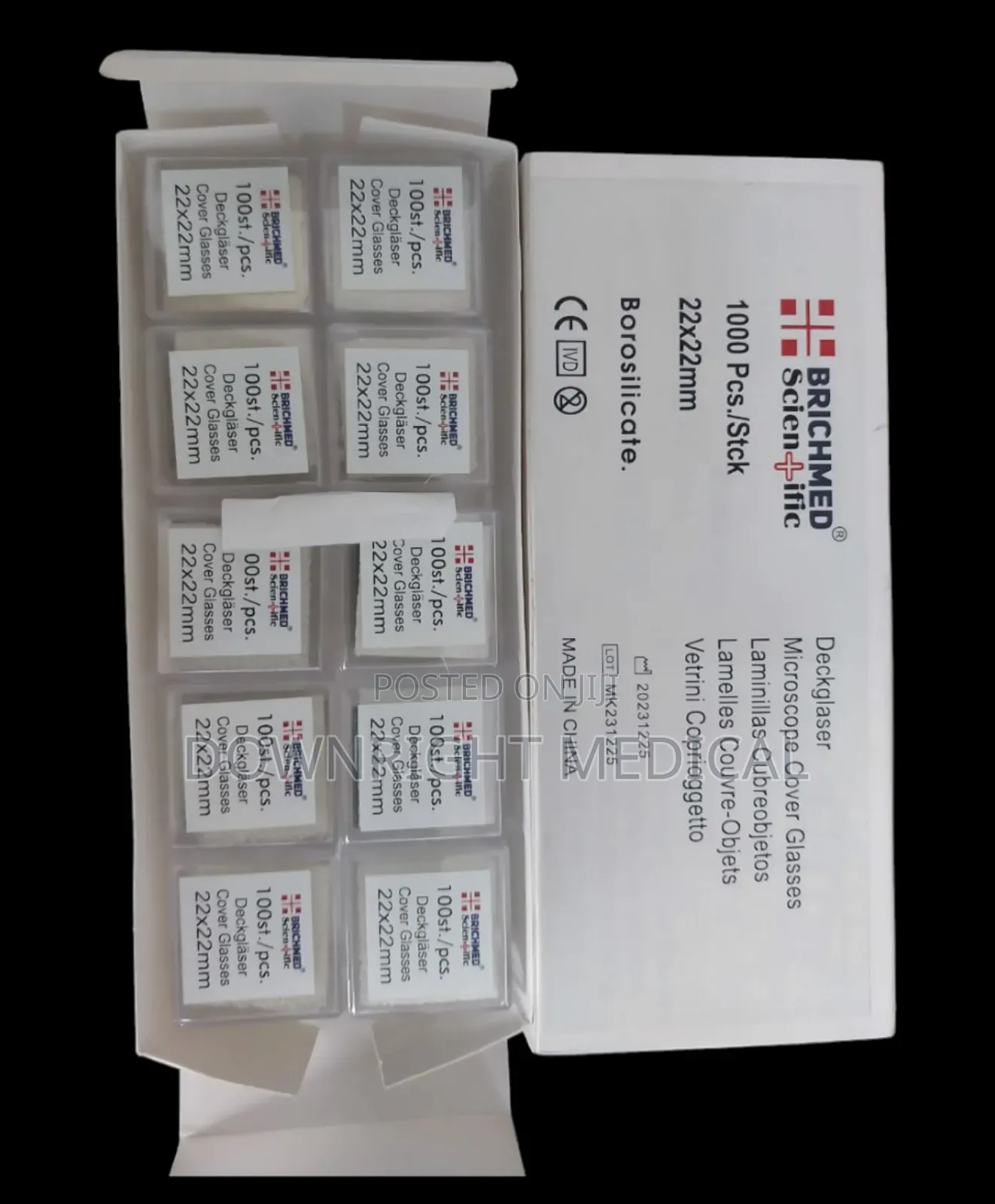 Microscope Cover Slips / Glass (22x22mm)