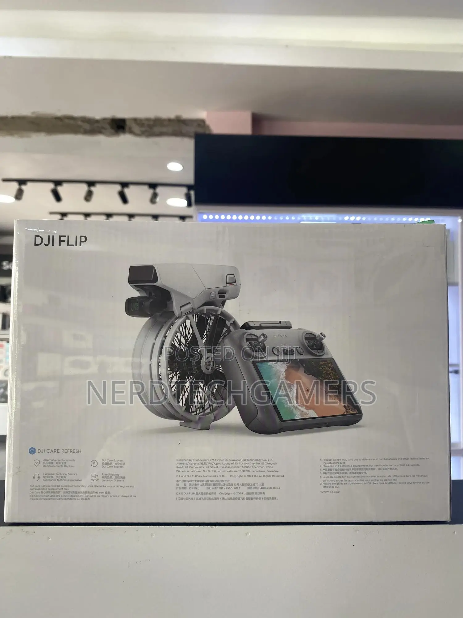 Dji Flip Drone (Rc 2 With Fly More Combo)