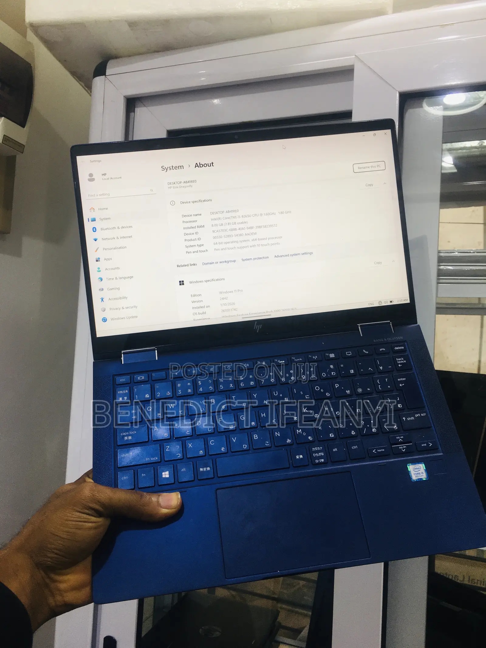 Laptop HP Elite Dragonfly G3 8GB Intel Core I5 SSD 256GB