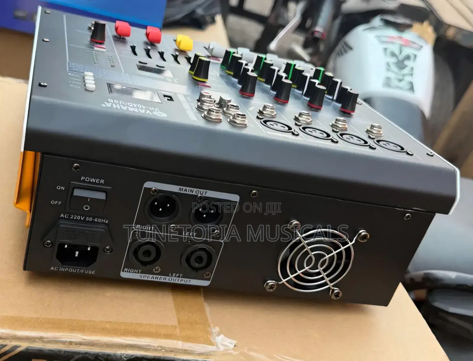 4-Channel Powered Audio Mixer With Usb Connectivity,