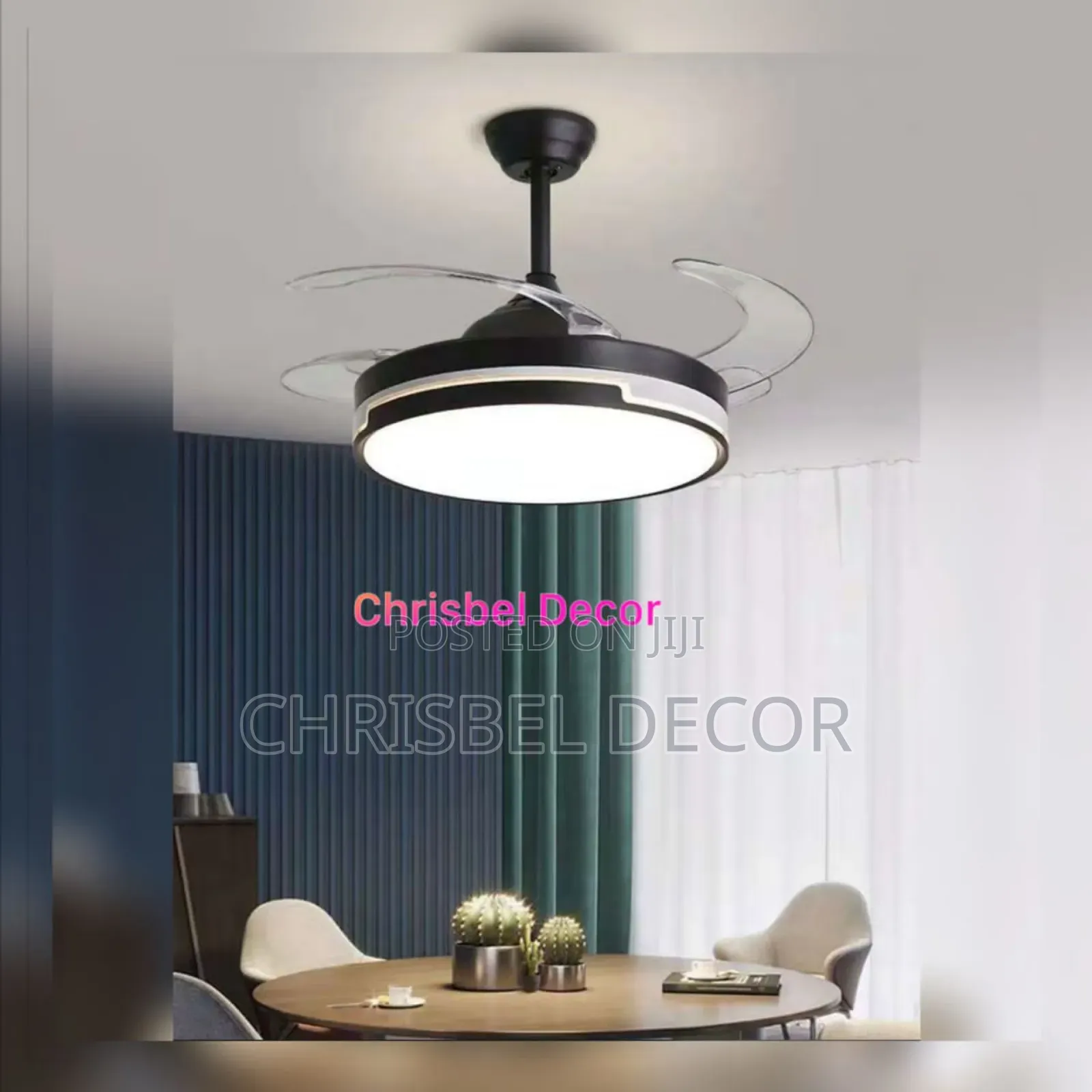 Retractable Fanlight With Remote Control.
