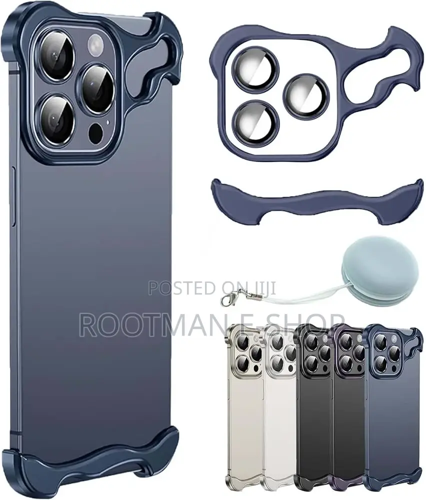 Aluminum Metal Corner Pad Anti-fall Case For iPhone 15 14 13 Pro Max