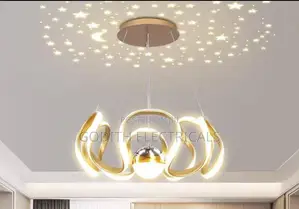 Led Ring Chanderlier Gold