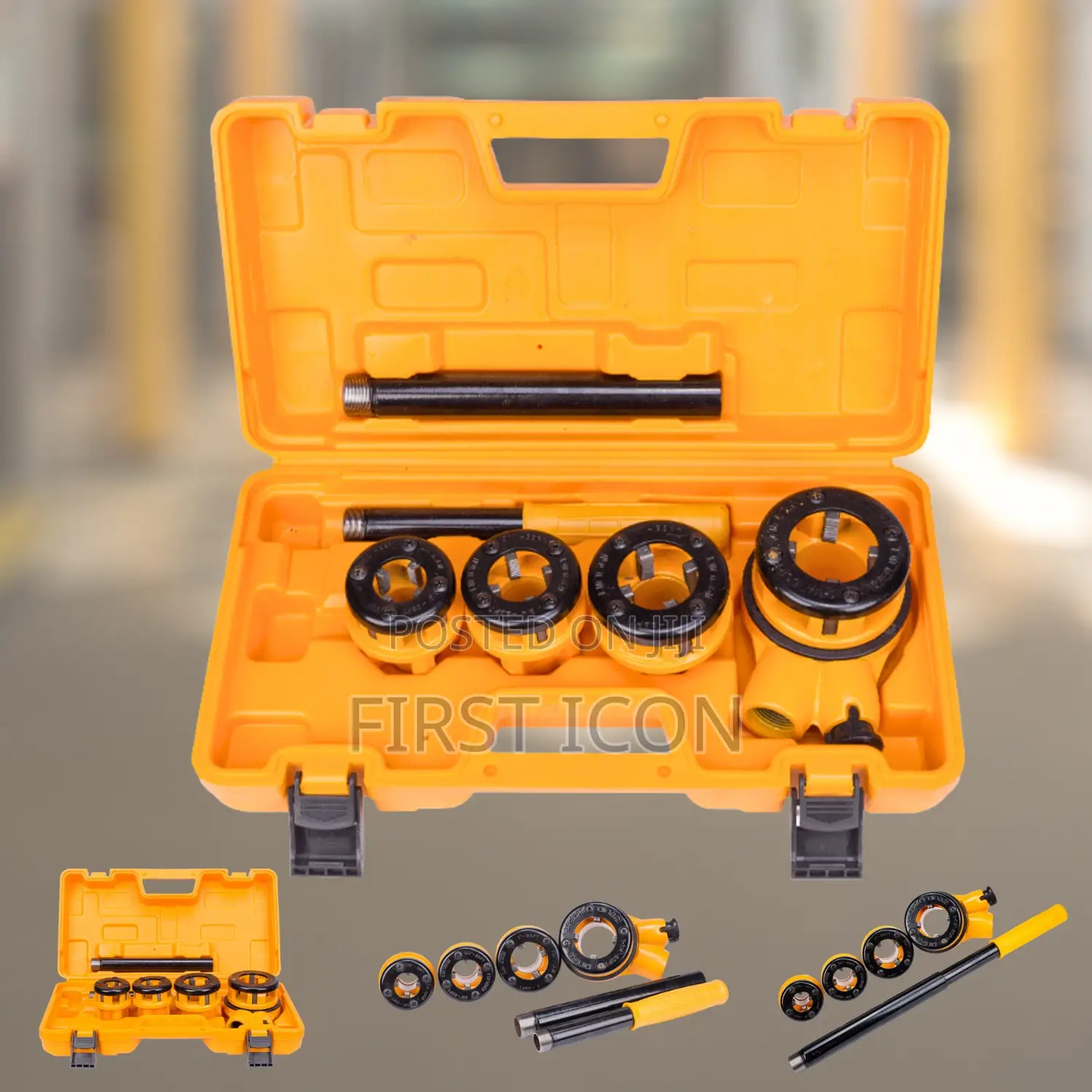 4pcs Professional Pipe Tools Ratchet Die Stock Set - Dingqi 137103