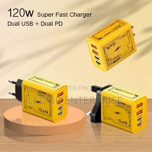 120 W Dual Usb Dual Type C Charger Head