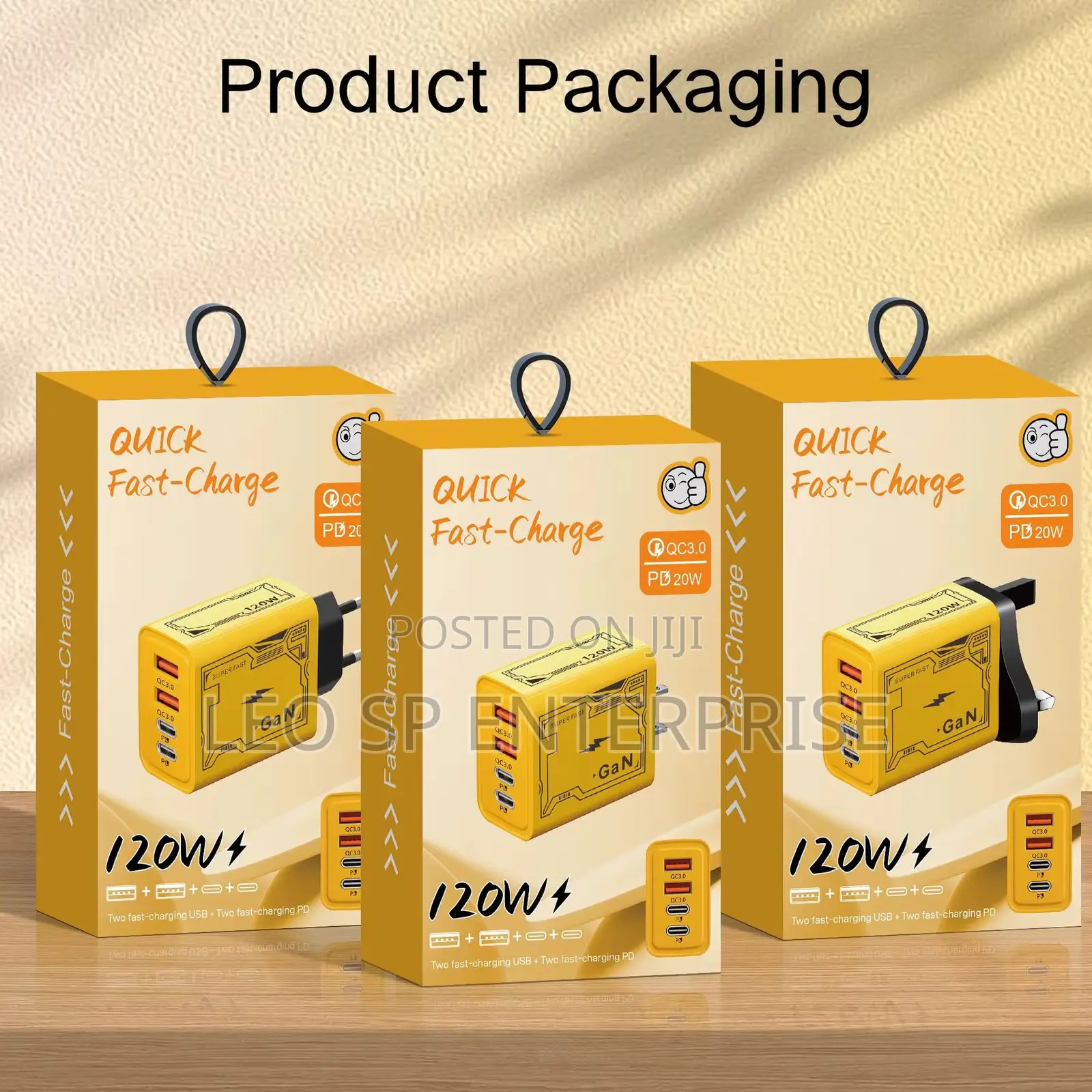 120 W Dual Usb Dual Type C Charger Head