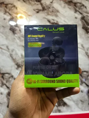 Calus Round 9 Black Airpods