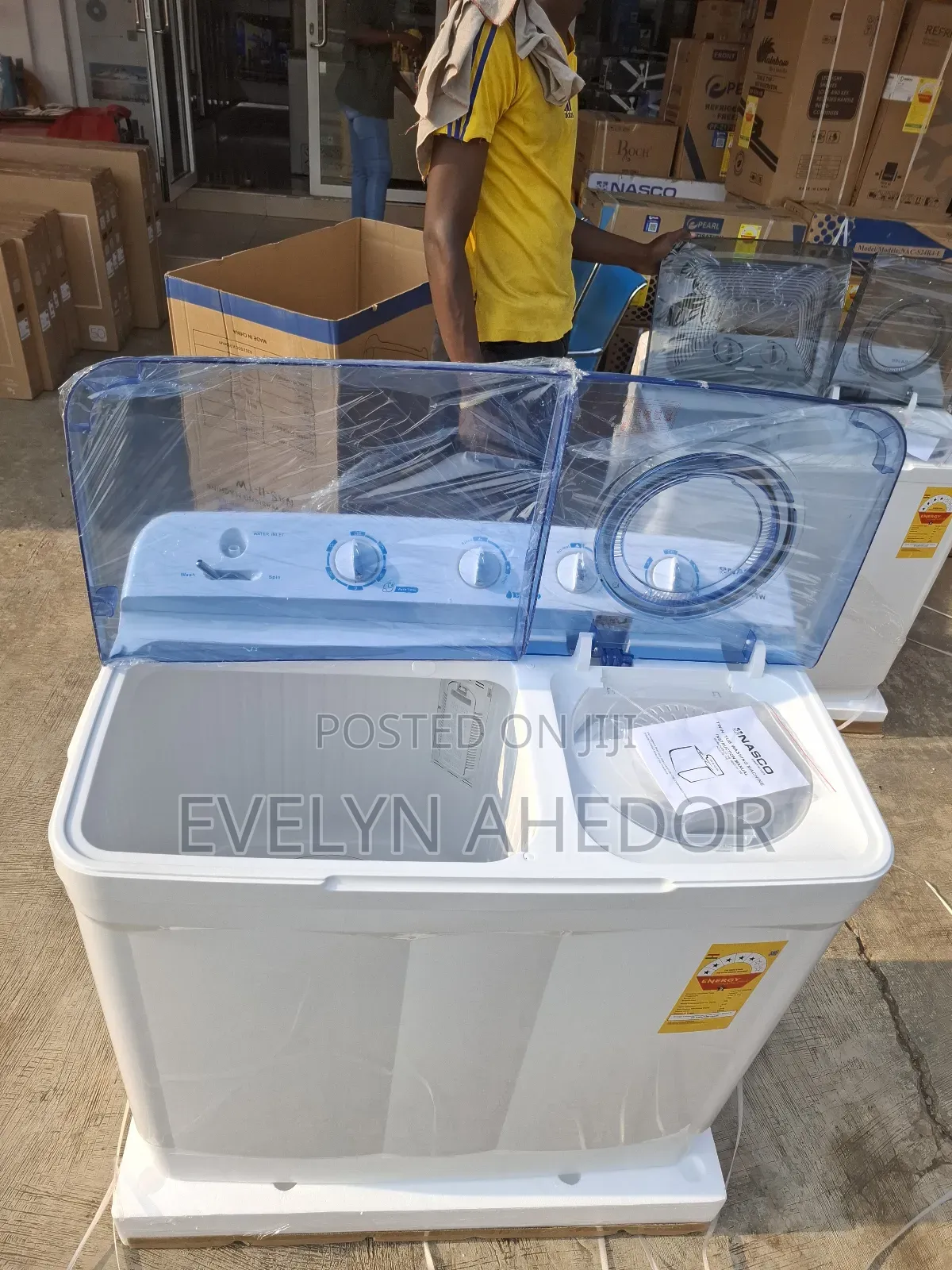 Nasco Wide Size 15kg Washing Machine Semi Automatic
