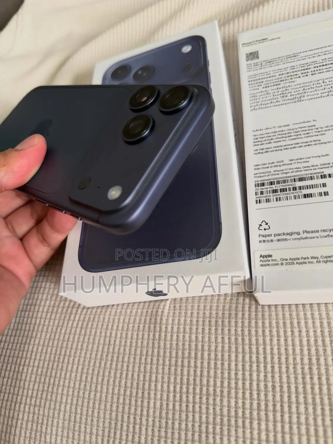 Apple iPhone 17 Pro Max 256 GB Blue