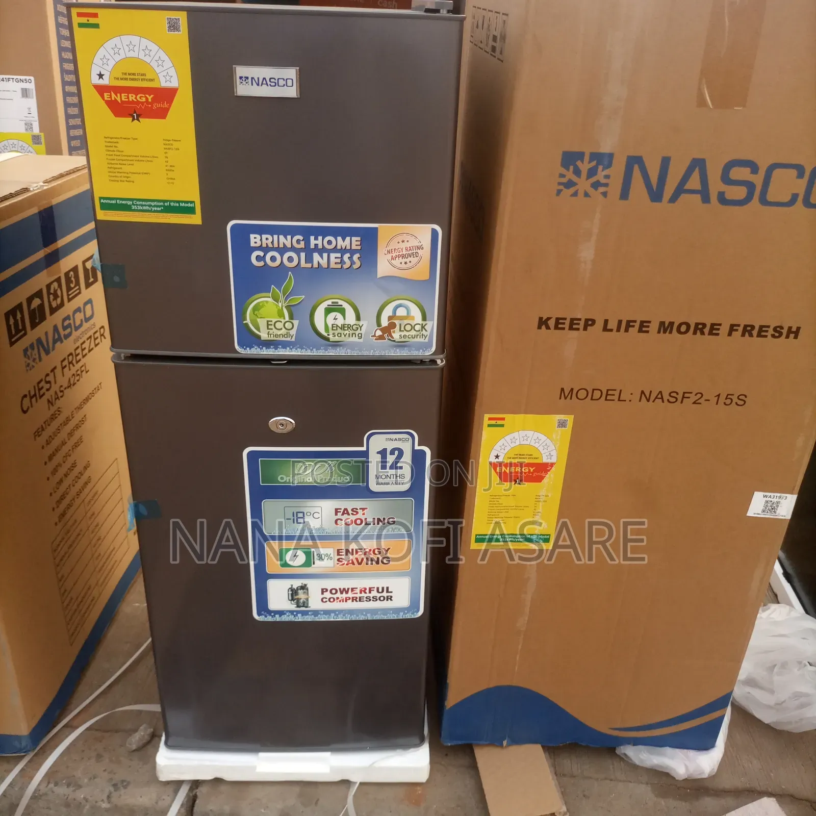 Nasco 118litres Top Freezer Refrigerator