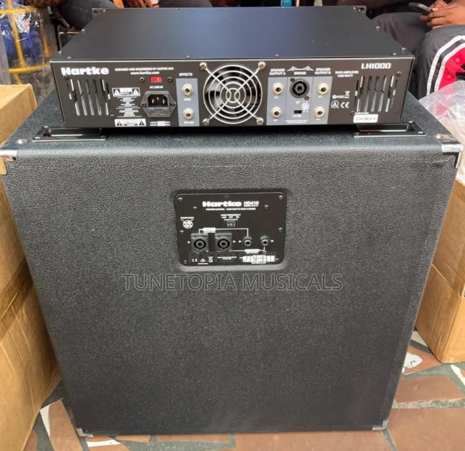 Hartke Lh1000 Head And Hd410 Cabinet Bass Guitar Combo