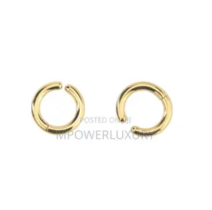 Non-Piercing Stainless Clip on Round Hoops Earrings for Unpierced Ear
