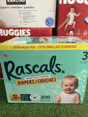 Rascals Premium Absorbent Baby Diapers, Size 3,