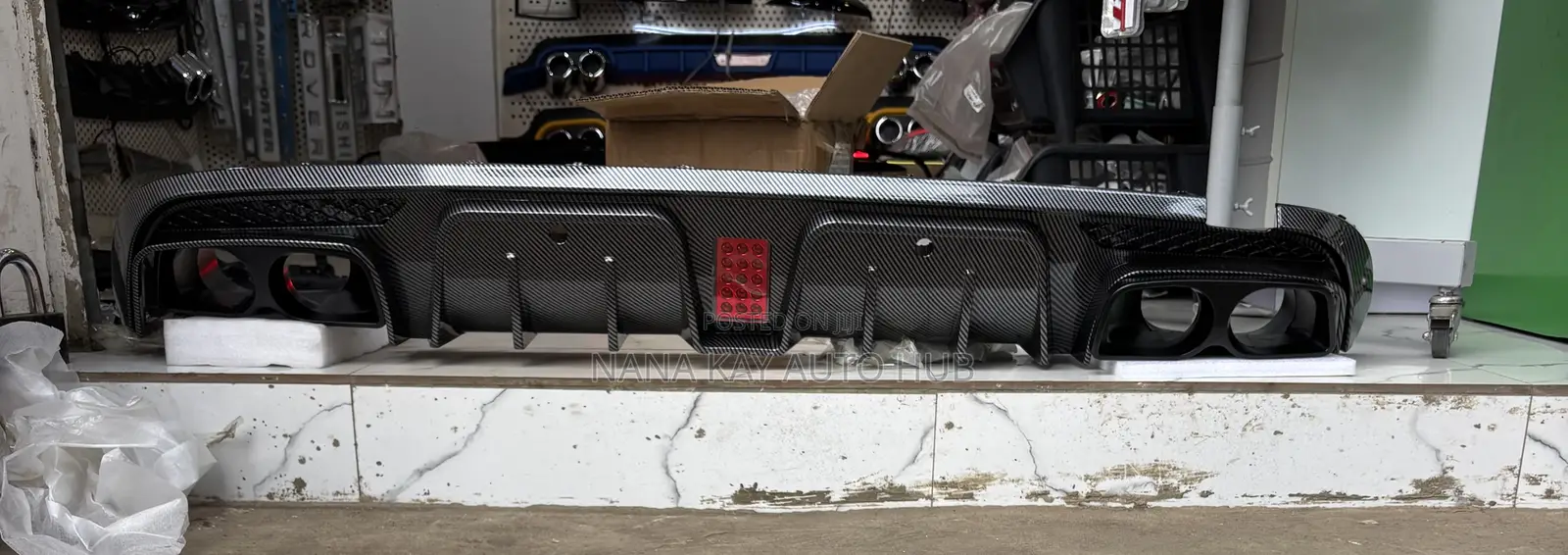 Mercedes Benz C300 2016-2019 Back Bumper Diffuser Sports