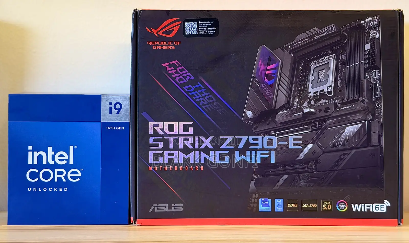 I9-14900k 14th Gen Processor + Asus Z790-e Gaming Wifi