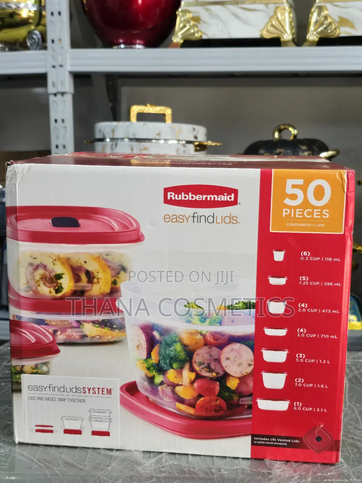 Rubbermaid Storage Containers 50pcs