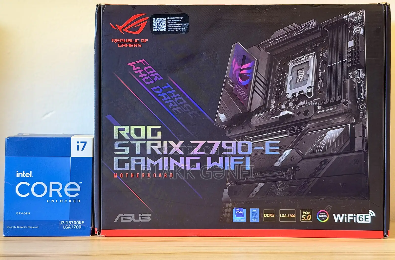 I7-13700kf 13th Gen Processor + Asus Z790 Wifi Board