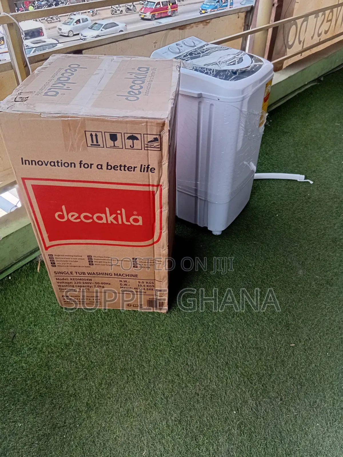 Decakila 7kg Semi-Automatic Single Tub Washing Machine