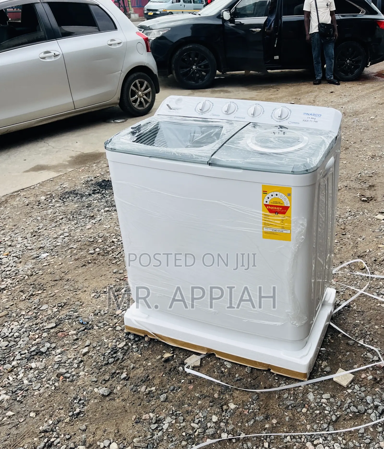 Super Classic Nasco 11kg Twin Tub Washing Machine + Spin Dry.