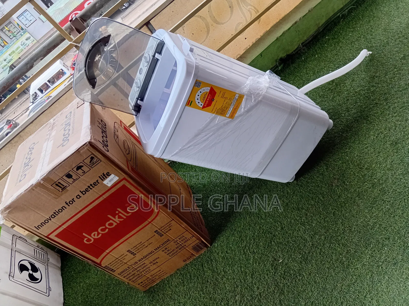 Decakila 7kg Single Tub Washing Machine – Space Saving Design